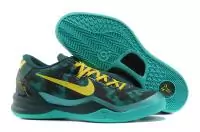 hommes nike kobe 8 chaussures populaire 2019U with socks vert fonce et jaune